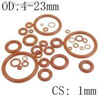 1mm Thickness Silicon Rubber O-ring Sealing 4-23mm OD Red Heat Resistance O Ring Seals Gaskets