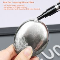 1Pcs Chrome Mirror Marker Silver Marker Liquid Pen For Cards, Posters, Rock Mugs, Ceramic, Glass, Metallic Craftwork Paint Pen