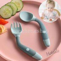 【hot sale】 ☼┋✖ C01 2pcs Flexible Baby Spoon Fork Set Bendable Scoop Children Eating Training Tableware Feeding Cutlery Toddler Baby Auxiliary Utensils