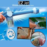 EZ Jet Water Cannon ปืนฉีดน้ำ/หัวฉีดน้ำอเนกประสงค์ (สีฟ้า) ปรับระดับ 8 แรงดัน