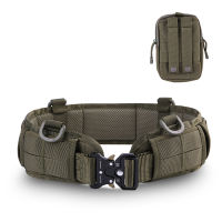 กลางแจ้ง molle คาดเอวยุทธวิธี Co Tactical Belt ชุดกระเป๋าคาดเอว เข็มขัดงูเห่าไนลอนเพิ่มความหนา hot