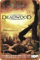 ป้ายดีบุกภาพวาดรูปกระป๋องโปสเตอร์ภาพยนตร์ Deadwood โปสเตอร์โลหะ Hiasan Dinding Rumah,หลากสี,8in X 12in, 8X12นิ้ว