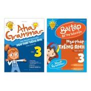 Sách Combo 2 cuốn Aha Grammar ngữ pháp & bài tập bổ trợ toàn diện ngữ pháp