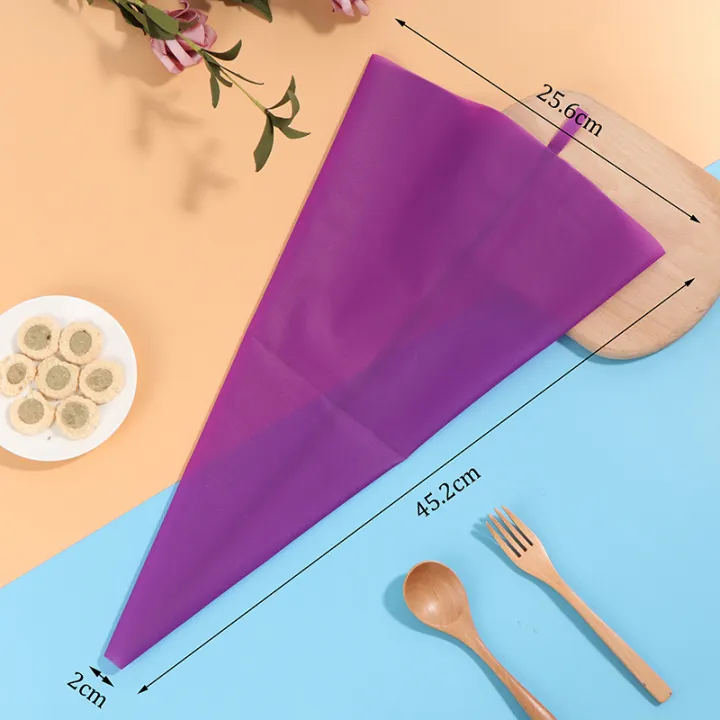 Reusable Silicone Pastry Bag Piping Cake Decorating Tools DIY Cupcake