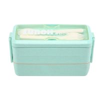 Upgrade Bento Lunch Box, Bento Lunch Box for Kids and Adults, Meal Prep Containers with Fork and Spoon(1000Ml)