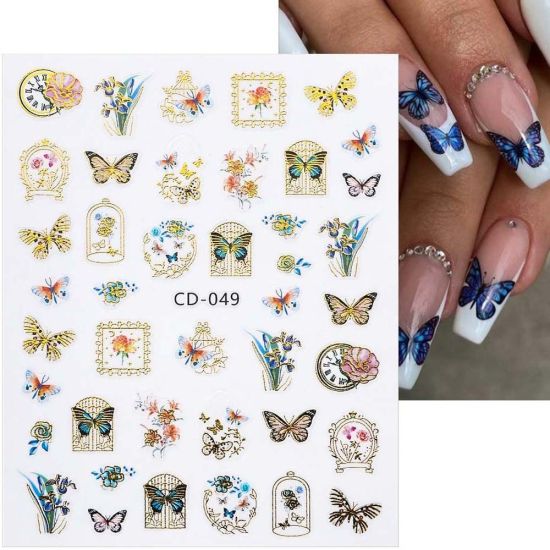 Hũ trang trí móng nail - 5 con bướm mix / charm bướm hot nail 2020 - Dụng  cụ làm móng | TheFaceHolic.com