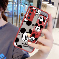 UCUC เคสโทรศัพท์เคสสำหรับ Huawei P40การ์ตูน Mickey Mouse เคสโทรศัพท์สาวกันกระแทก Frosted กลับนุ่มขอบฝาครอบเลนส์ป้องกันเลนส์โทรศัพท์บางเฉียบกรณี (มีสายรัดข้อมือ)