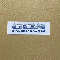 สติ๊กเกอร์* GOA BODY STRUCTURE สีฟ้า ติดท้ายกระบะ TOYOTA TIGER ราคาต่อชิ้น