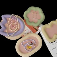 Gypsum Plaster Jewelry Plate Silicone Mold Ellipse Cloud Heart Concrete Storage Tray Plate Epoxy Resin Mold