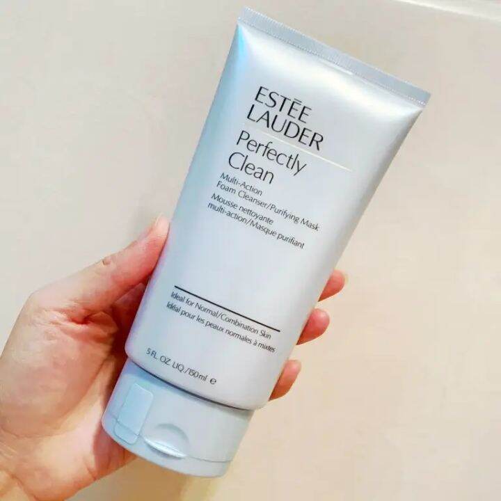 แท้ Estee Lauder Perfectly Clean Multi Action Foam Cleanser Purifying Mask 150ml Th