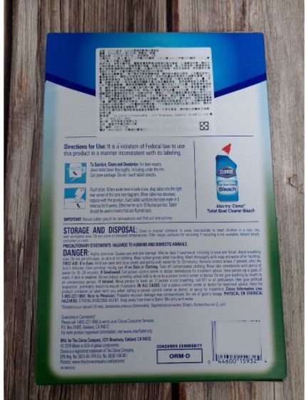 clorox-automatic-toilet-bowl-cleaner-100-g-ผลิตภัณฑ์ทำความสะอาดโถสุขภัณฑ์-ขนาด-100-ก้อน-แบ่งขายจากกล่องละ6ก้อน