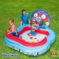 T.P. TOYS Bestway สระน้ำกิจกรรมมิกกี้ ขนาด 63x63x36 นิ้ว (สีฟ้า)