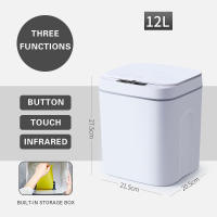 Inligent Trash Can Automatic Sensor Dustbin Smart Sensor Waste Rubbish for Kitchen Bathroom Standing Electric Garbage Bin