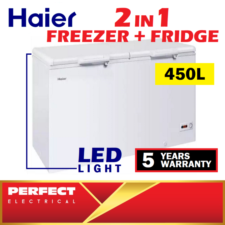 Haier BD458HP Chest Freezer 450L R600a 2 in 1 Convertible Fridge