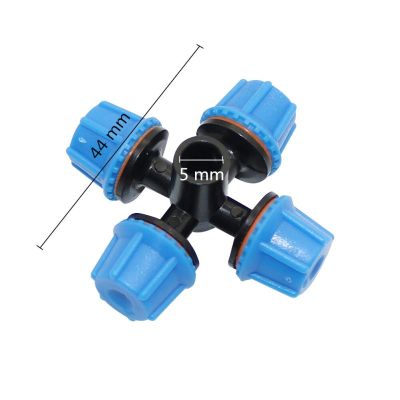 ；【‘； 6 Sets Cross Atomization Misting Nozzles With Inserting Pole Connectors Garden Agriculture Lawn Automatic Irrigation Sprinklers