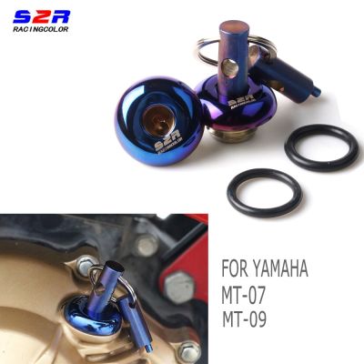 For YAMAHA MT 09 07 MT07 MT09 Motorcycle Engine Oil Filler Cap Screw Cover Plug Bolt Protection with Key Anti Theft Anti Pry