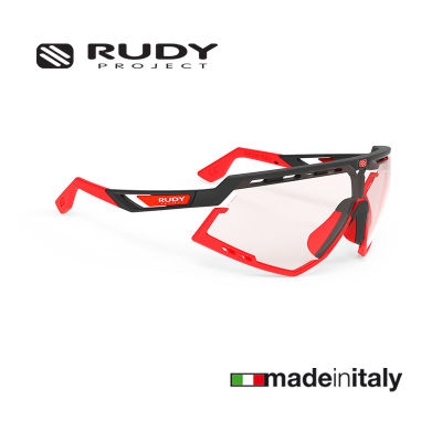 แว่นกันแดด Rudy Project Defender Black / ImpactX Photochromic 2 Red แว่นกันแดดเลนส์ปรับสีอัตโนมัติ แว่นกันแดดสปอร์ต แว่นกีฬา แว่นเท่ๆ [Technical Performance Sunglasses]