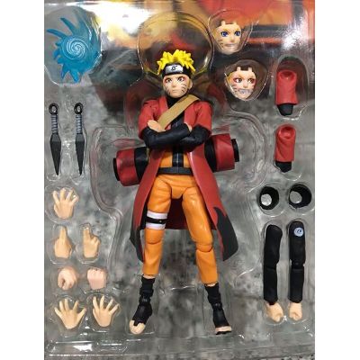Figur Naruto ตุ๊กตาอุสึมากิโหมดนางฟ้า SHF การ์ตูนนารูโตะ Shippuden โมเดลตุ๊กตาขยับแขนขาได้14ซม. ของเล่นของขวัญตุ๊กตาขยับได้
