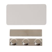 10Pcs DIY Sublimation Blanks Magnetic Business Name Tag for Heat Transfer Printable Name Label Magnetic ID Name Tags Kit