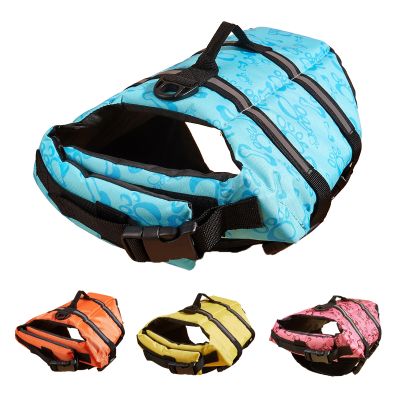 Dog Life Jacket Reflective Adjustable Summer Large Dogs Swimwear Safety Vest Surfing Sailboat Enhanced Buoyancy Pet Life Jacket