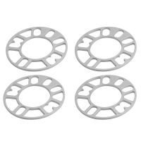 4Pcs Aluminum Wheel Spacers Shims Plate Auto Wheel Spacers Stud for 4X100 4X114.3 5X100 5X108 5X114.3 5X120