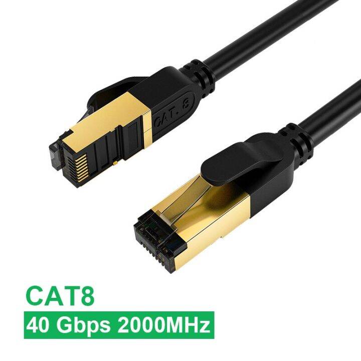 Gaming High Speed Cable Cat8 40Gbps 2000Mhz Network Cable Cat 8 30M