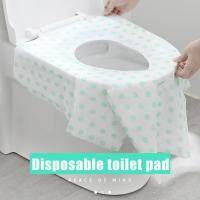 เบาะรองนั่งชักโครกแบบใช้แล้วทิ้ง Travel Ho Toilet Set-In Cushion Full Travel Portable Cover Toilet Seat Covers Mat Protection Safety ！