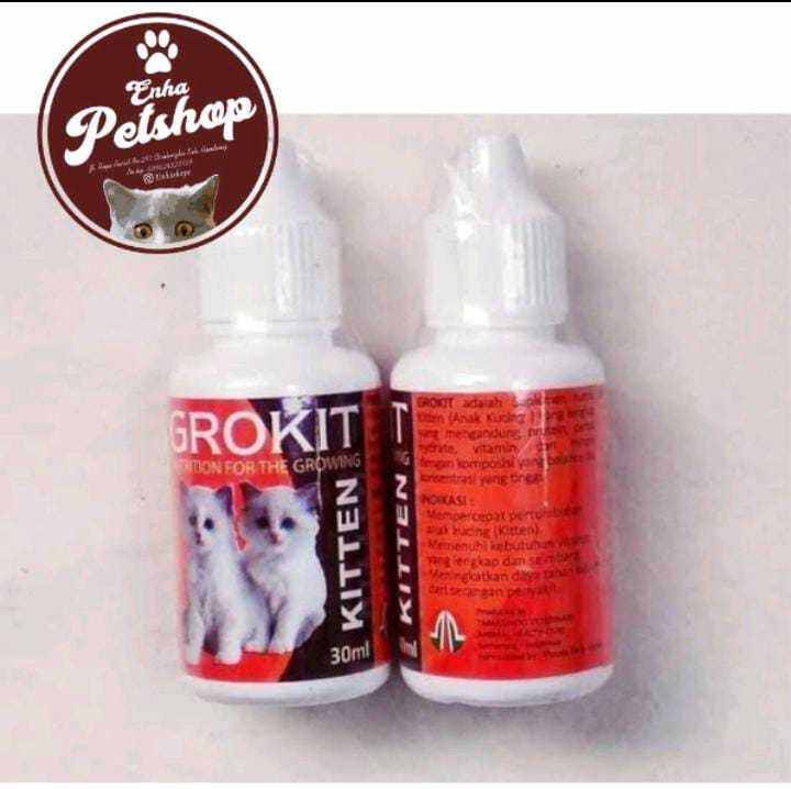 Grokit 30ml Vitamin Pertumbuhan Untuk Anak Kucing | Lazada Indonesia