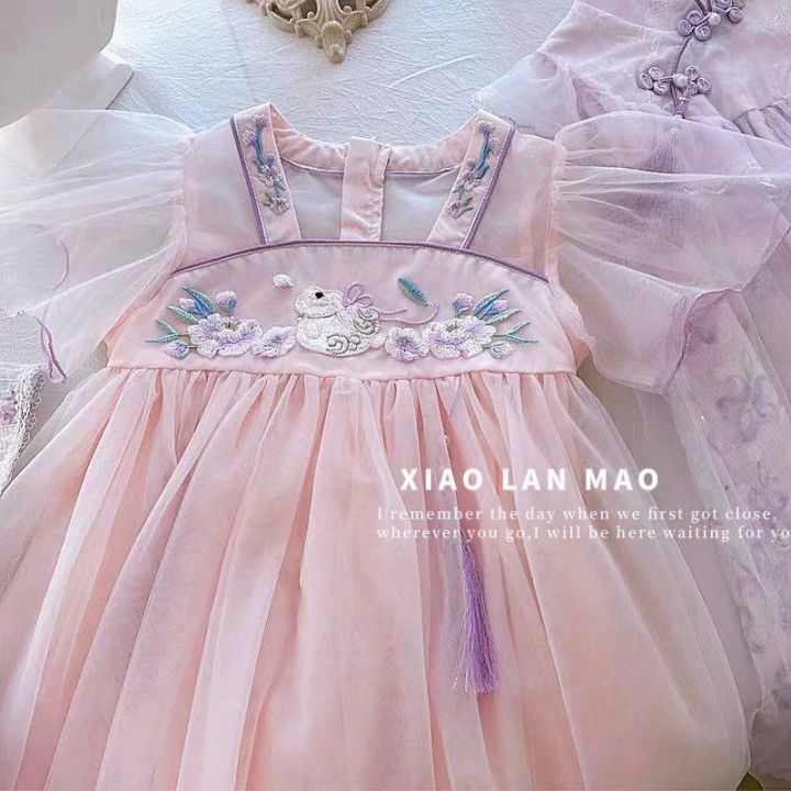 girl-embroidered-hanfu-skirt-summer-new-korean-kids-girl-dress-princess-dress