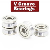 V Groove Sealed Ball Bearing ( 4 PCS ) 6*19*6 6*20*9.5*10 mm Pulley Wheel Bearings V2/1 2.5/1 5.5/1.5 Guide Track Rlooer Bearing