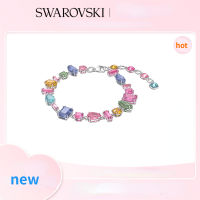 สร้อยข้อมือ สวารอฟสกี้ Gema สร้อยข้อมือสตรีสร้อยข้อมือสตรี 925 เงินสเตอร์ลิง New Swarovski Gema Bracelet Womens Premium Light Luxury Dopamine Wearing Bracelet Womens Bracelet 925 Sterling Silver