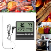 ஐ Digital LCD Food Thermometer Probe BBQ Meat Water Oil Cooking Temperature Meter Alarm Cooking Timer Kitchen Cooking Tester