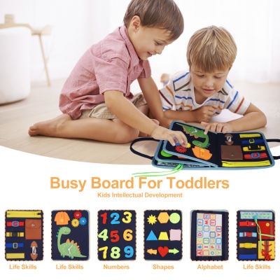 กระดานไม่ว่างเด็ก Montessori, กระดานกิจกรรม 4 ชั้นกระดานไม่ว่างเด็กหญิงอายุ 3-4 ปีเรียนรู้พื้นฐานของเล่น Montessori ของขวัญสำหรับเด็ก