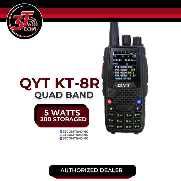 QYT KT-8R QUAD BAND PORTABLE RADIO 5WATTS | Lazada PH
