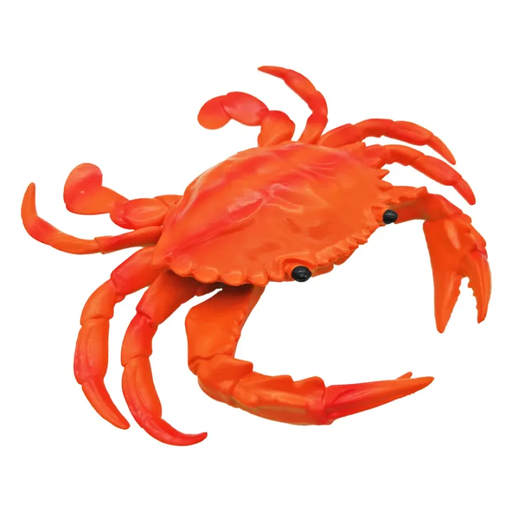 Simulation Crab Lobster Soft Rubber Marine Animal Model Children's Toy ...