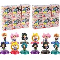 Boneka ฟิกเกอร์ขนาดเล็ก Lucu Versi Q 5-5.5ซม. 6 Buah/set Mainan รุ่น PVC