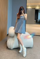 M.IEW MiuMiu Denim mini-dress มินิเดรสยีนส์