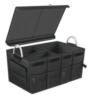 Car Trunk Organizer Storage Collapsible Multi Compartment Car Organizer, SUV Trunk Organizer Auto Trucks Trunk Box