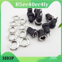 B5ev40er4ly SHOP B5ev40er4ly SHOP DC022B 5.5*2.1mm DC Power Jack Supply Socket Connector DC Female Terminal 2 pin Panel Mount Plug Adapter 5.5*2.1