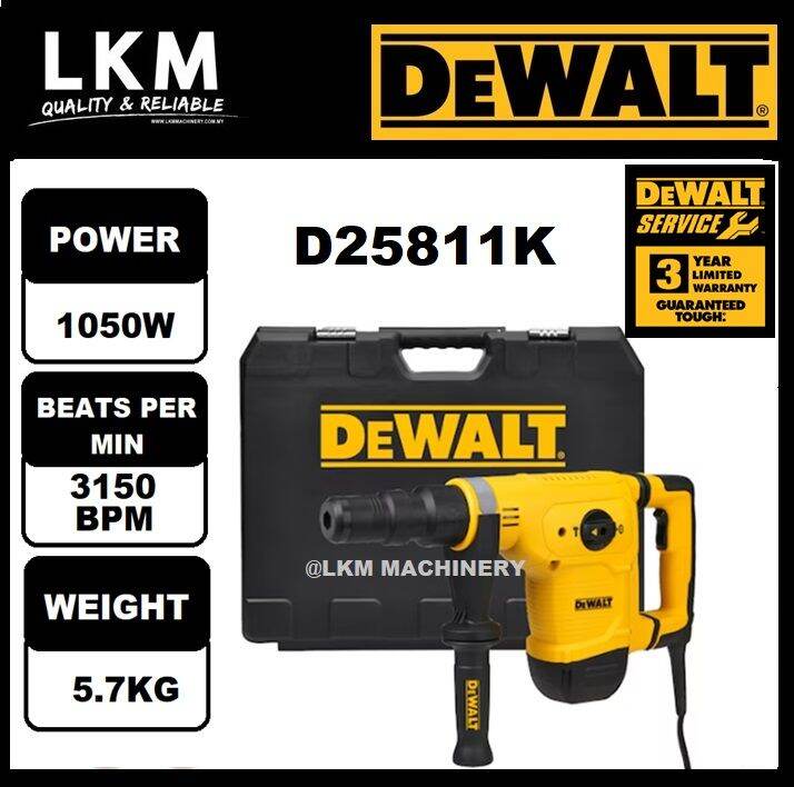 DEWALT D25811KXD SDS MAX DEMOLITION HAMMER 5KG Lazada