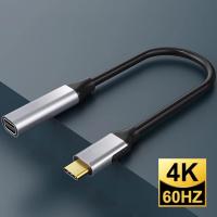 [Hot K] Usb-C ไปยัง Mini พอร์ตอะแดปเตอร์ Usb 3.1 Type C (Thunderbolt 3) เป็นอะแดปเตอร์ Mini Dp รองรับ4K 1080P อะลูมินัมอัลลอย