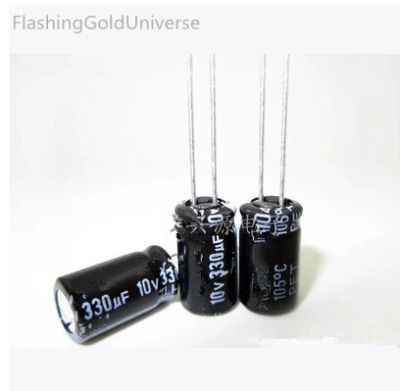 10v 330uf 330uf 10v   Aluminum Electrolytic Capacitors Size:6*12 best quality Electrical Circuitry Parts