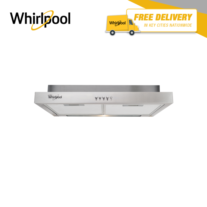 Whirlpool 60 cm Double Motor Slim Type Recirculation Range Hood AKR628 IX (Stainless Steel