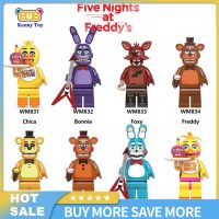 ส่งไป1วัน!!!FNAF ซีรีส์ Lego รองรับ Fazbear/bonni/chica/foxi/freddy Minifigures สำหรับของเล่นเลโก้เด็ก