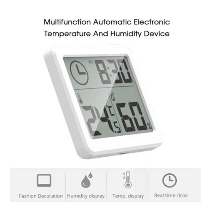 Jam Digital Meja Dinding Thermometer Hygrometer Alat Ukur Suhu