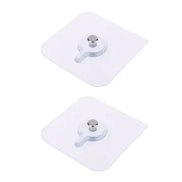 Wall Picture Hooks Non-marking Nail Screw Stickers Picture Hooks Hanging  Photo Frame Key Adhesive Hook, 2Pcs 