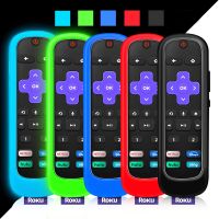 ฝาครอบตัวควบคุมซิลิโคนสำหรับ Roku Pro รีโมทคอนโทรลเคสป้องกันการกระแทกด้วยเสียงสำหรับ TCL Roku Voice Pro