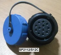 SP21 Connector ยี่ห้อ WEIPU รุ่น SP2112/S12C 12Pin ระดับกันฝุ่นกันน้ำ IP68 ตัวเมีย แบบติดฝั่ง