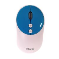 OKER Wireless Optical Mouse (V31) White/Blue