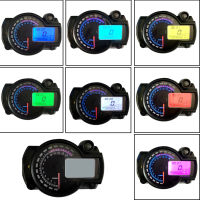 Universal LCD Digital Motorcycle Odometer Speedometer Meter Instrument Adjustable MAX 299KMH 7 color Backlight Digital Display